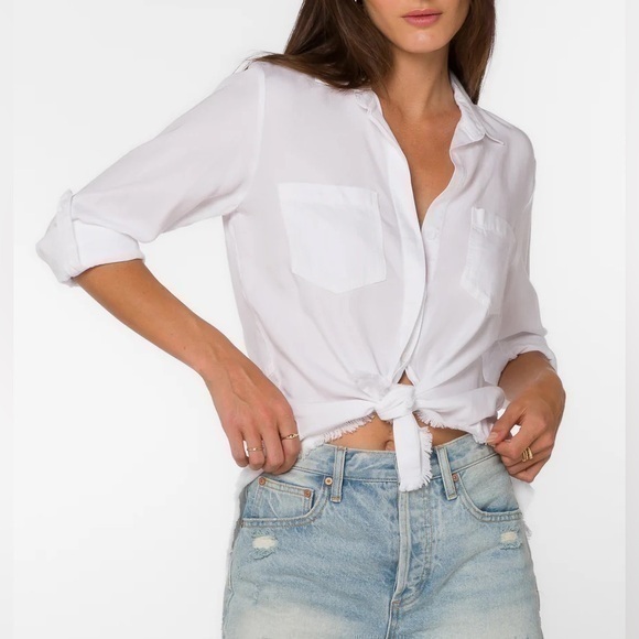 Velvet Heart Tops - Velvet heart RILEY FRAYED OPTIC WHITE SHIRT
GLW-2931F Optic White M blouse